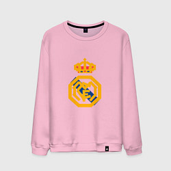 Свитшот хлопковый мужской Football - Real Madrid, цвет: светло-розовый