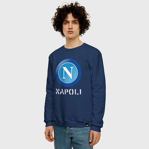 Мужской свитшот SSC NAPOLI Napoli / Тёмно-синий – фото 3
