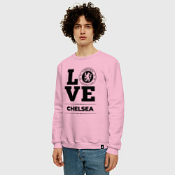 Свитшот хлопковый мужской Chelsea Love Классика, цвет: светло-розовый — фото 2