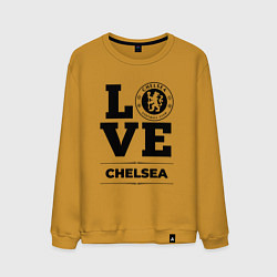 Свитшот хлопковый мужской Chelsea Love Классика, цвет: горчичный