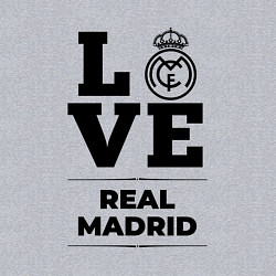 Свитшот хлопковый мужской Real Madrid Love Классика, цвет: меланж — фото 2