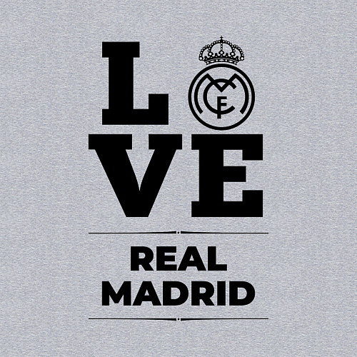 Мужской свитшот Real Madrid Love Классика / Меланж – фото 3