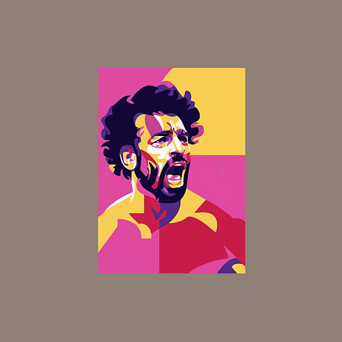 Мужской свитшот Mo Salah Liverpool / Утренний латте – фото 3