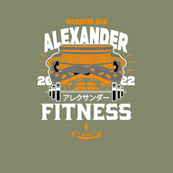 Свитшот хлопковый мужской АЛЕКСАНДР ЖЕЛЕЗНЫЙ КУЛАК ELDEN RING, цвет: авокадо — фото 2