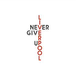 Свитшот хлопковый мужской Liverpool - Never Give Up, цвет: белый — фото 2
