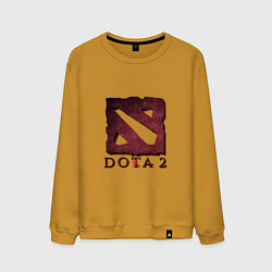 Свитшот хлопковый мужской Dota 2 Doka 2, цвет: горчичный