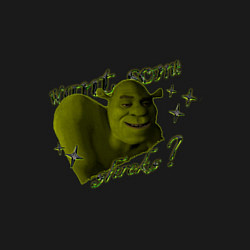 Свитшот хлопковый мужской Shrek: Want some shreks?, цвет: черный — фото 2