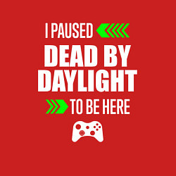 Свитшот хлопковый мужской Dead by Daylight I Paused, цвет: красный — фото 2