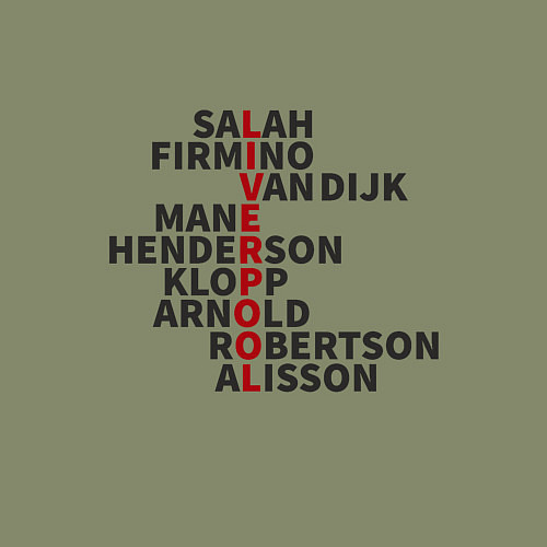 Мужской свитшот Liverpool Players / Авокадо – фото 3