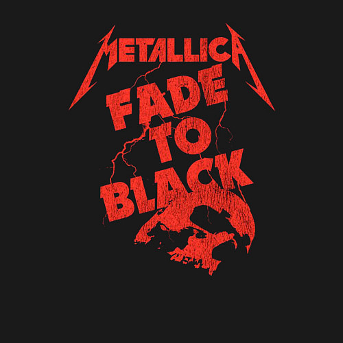 Мужской свитшот Metallica Fade To Black Rock Art / Черный – фото 3