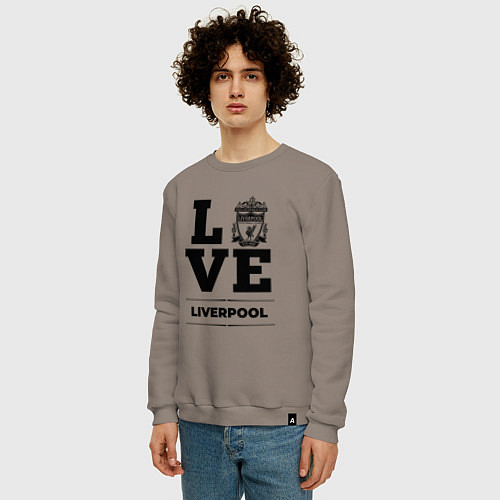 Мужской свитшот Liverpool Love Классика / Утренний латте – фото 3