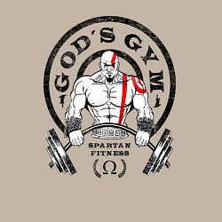 Свитшот хлопковый мужской Gods GYM, цвет: миндальный — фото 2