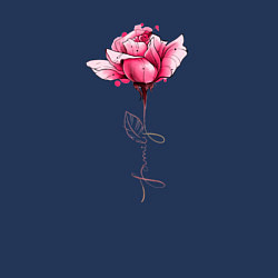 Свитшот хлопковый мужской Роза с надписью FAMILY, цвет: тёмно-синий — фото 2