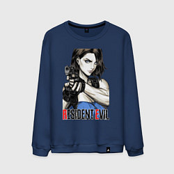 Свитшот хлопковый мужской Jill RE3, цвет: тёмно-синий