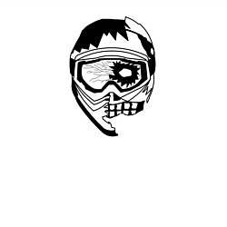 Свитшот хлопковый мужской Zombie rider, цвет: белый — фото 2