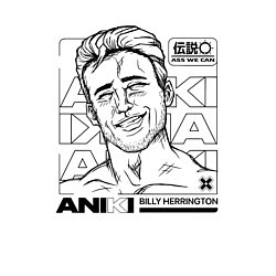 Свитшот хлопковый мужской ANIKI BILLY HERRINGTON ASS WE CAN, цвет: белый — фото 2