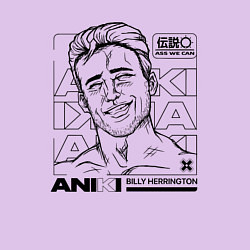 Свитшот хлопковый мужской ANIKI BILLY HERRINGTON ASS WE CAN, цвет: лаванда — фото 2