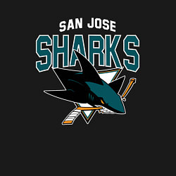 Свитшот хлопковый мужской SAN JOSE SHARKS NHL, цвет: черный — фото 2