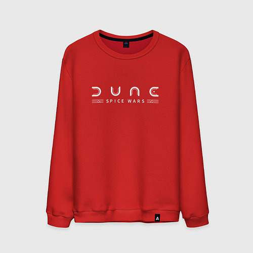 Мужской свитшот Dune: Spice Wars white logo / Красный – фото 1