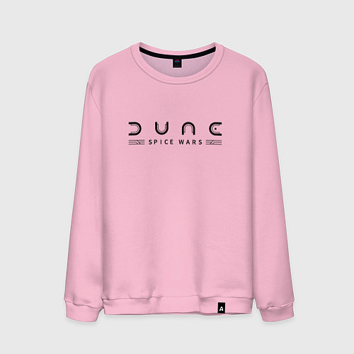 Мужской свитшот Dune: Spice Wars black logo / Светло-розовый – фото 1