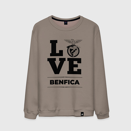 Мужской свитшот Benfica Love Классика / Утренний латте – фото 1