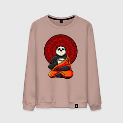 Мужской свитшот Медитация панды Дзен