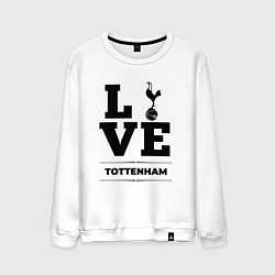 Свитшот хлопковый мужской Tottenham Love Классика, цвет: белый