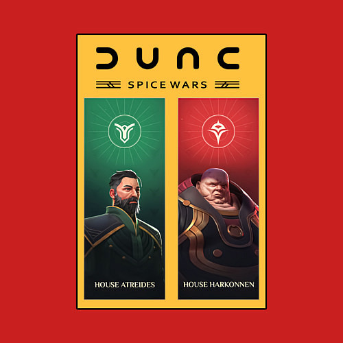 Мужской свитшот Dune: Spice Wars, персонажи / Красный – фото 3