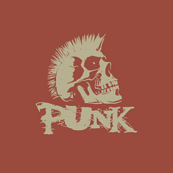 Свитшот хлопковый мужской Punk Skull, цвет: кирпичный — фото 2