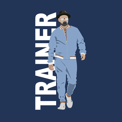 Мужской свитшот Тренер Джентельменов / Тёмно-синий – фото 3