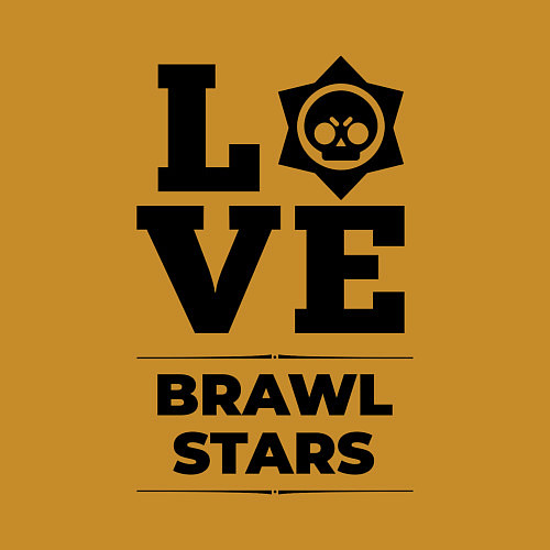 Мужской свитшот Brawl Stars Love Classic / Горчичный – фото 3