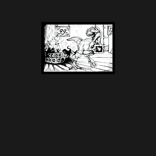 Мужской свитшот Дайно кризис / Черный – фото 3