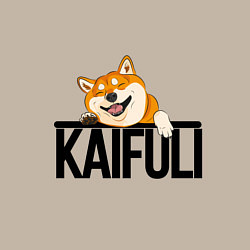 Свитшот хлопковый мужской Kaifuli shiba inu, цвет: миндальный — фото 2