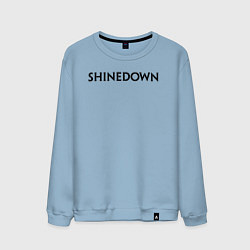 Свитшот хлопковый мужской Shinedown лого, цвет: мягкое небо