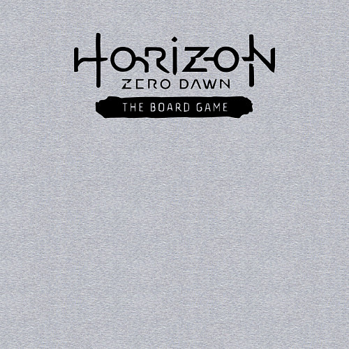 Мужской свитшот Horizon forbidden west - logo / Меланж – фото 3