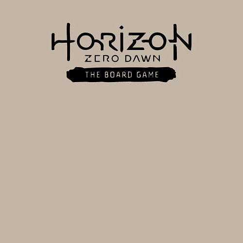 Мужской свитшот Horizon forbidden west - logo / Миндальный – фото 3