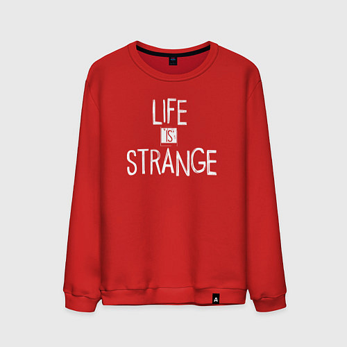 Мужской свитшот Life Is Strange - лого / Красный – фото 1