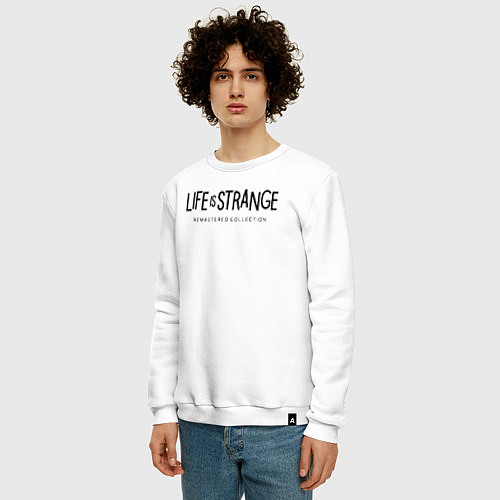 Мужской свитшот Life Is Strange - logo / Белый – фото 3