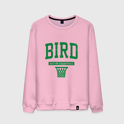 Свитшот хлопковый мужской Bird - Boston, цвет: светло-розовый