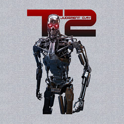 Свитшот хлопковый мужской Terminator 2 - T800, цвет: меланж — фото 2