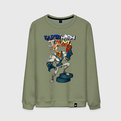 Мужской свитшот Earth worm - Jim