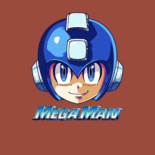 Мужской свитшот Mega Man - Rockman / Кирпичный – фото 3