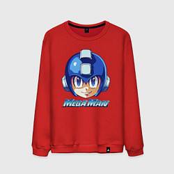 Свитшот хлопковый мужской Mega Man - Rockman, цвет: красный