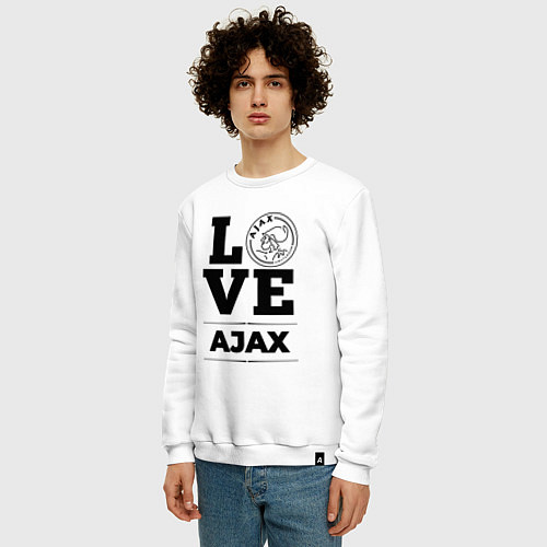 Мужской свитшот Ajax Love Классика / Белый – фото 3