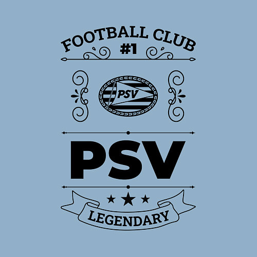 Мужской свитшот PSV: Football Club Number 1 Legendary / Мягкое небо – фото 3