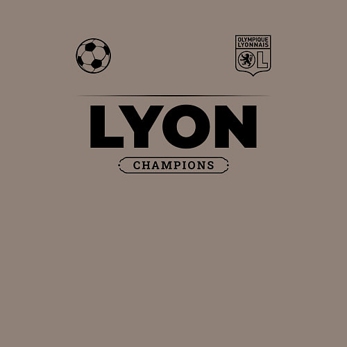 Мужской свитшот Lyon Униформа Чемпионов / Утренний латте – фото 3