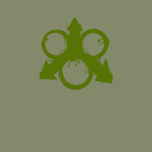 Мужской свитшот Знак Нургла / Авокадо – фото 3