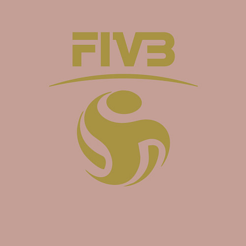 Мужской свитшот FIVB ВОЛЕЙБОЛ ЛОГО / Пыльно-розовый – фото 3