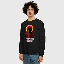 Свитшот хлопковый мужской TRIPPIE REDD 1400, цвет: черный — фото 2