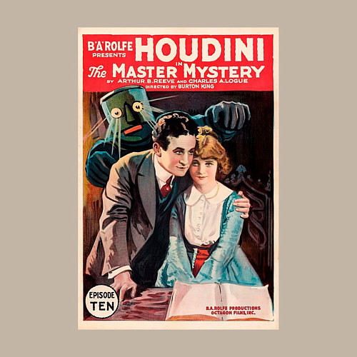 Мужской свитшот Poster Harry Houdini Episode Ten / Миндальный – фото 3